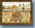 Miniature Indienne sur os