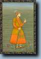 Miniature Indienne sur soie